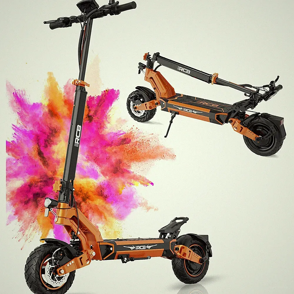 RCB D7 E-Scooter 500W 48V 20.8Ah Bis 140km APP 45km/h Elektroroller Bis 150KG