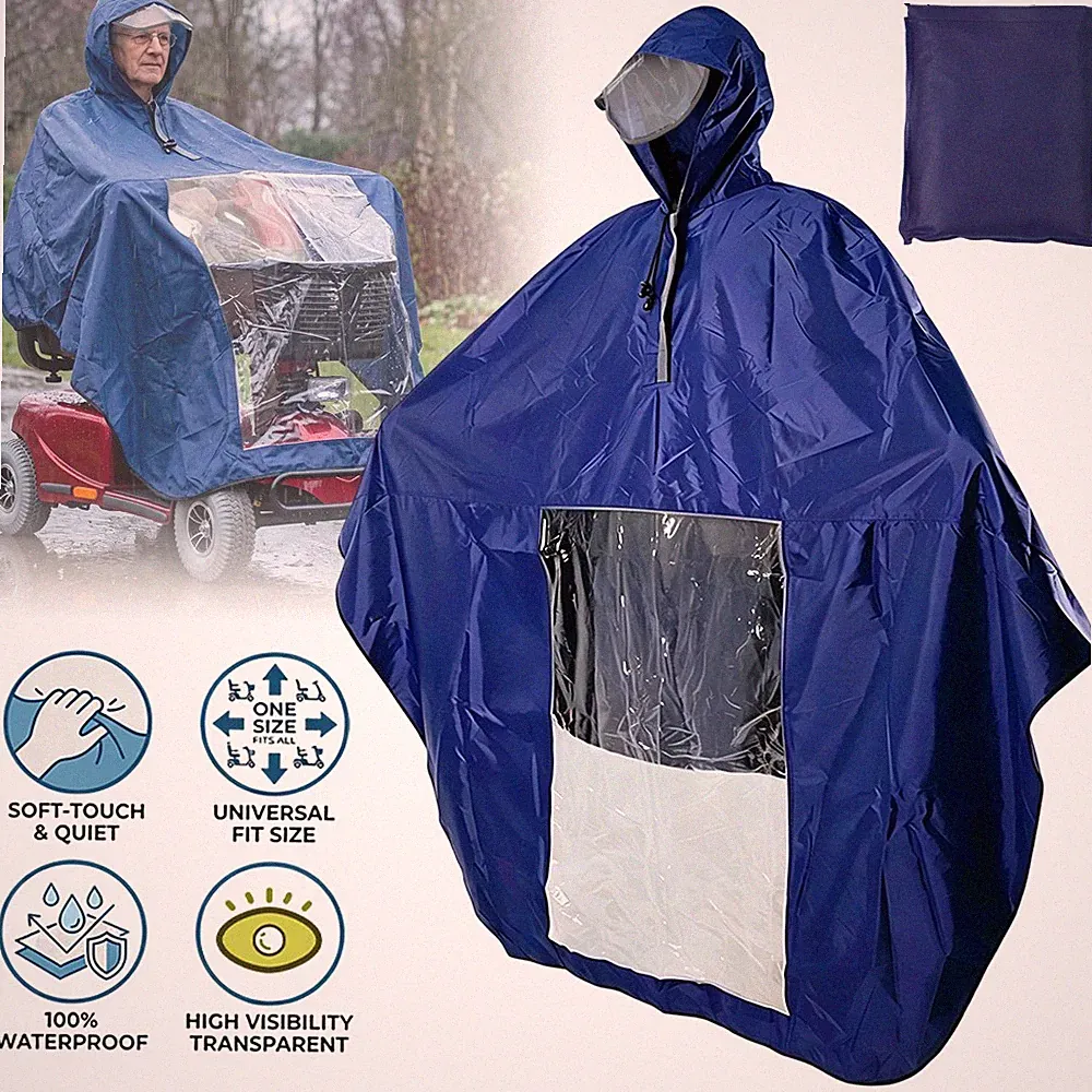 Regenponcho Elektromobil Motorroller Motorrad Regen Mobilitätsroller Poncho DHL