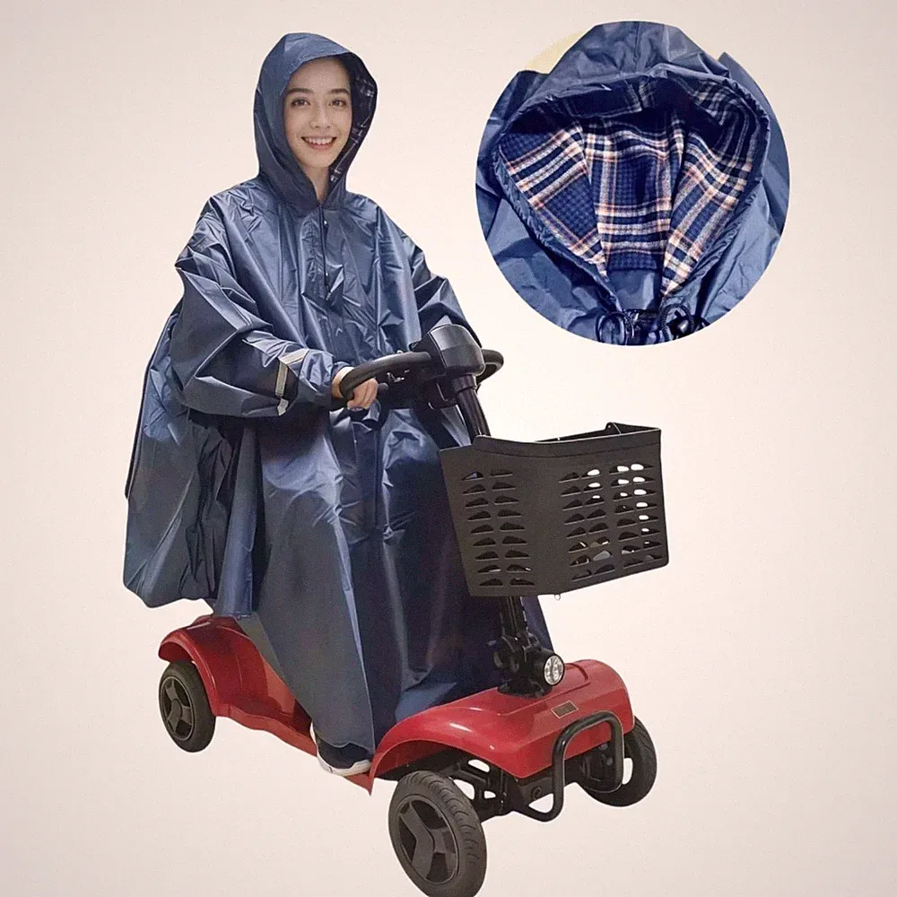 Regenponcho für Elektromobil, Elektroroller Regencape, Wasserdicht, Mit Refle...