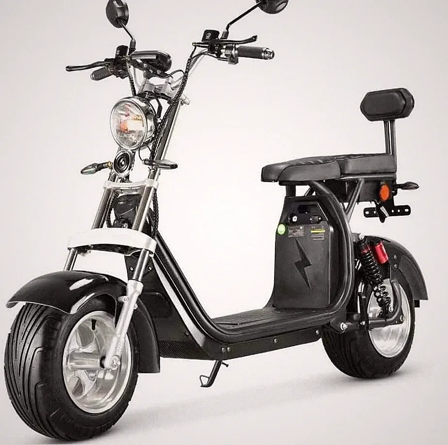 RocknBikes CP1.6 Alu-Felgen Motorroller 45km/h Elektroscooter Schwarz OHNE AKKU