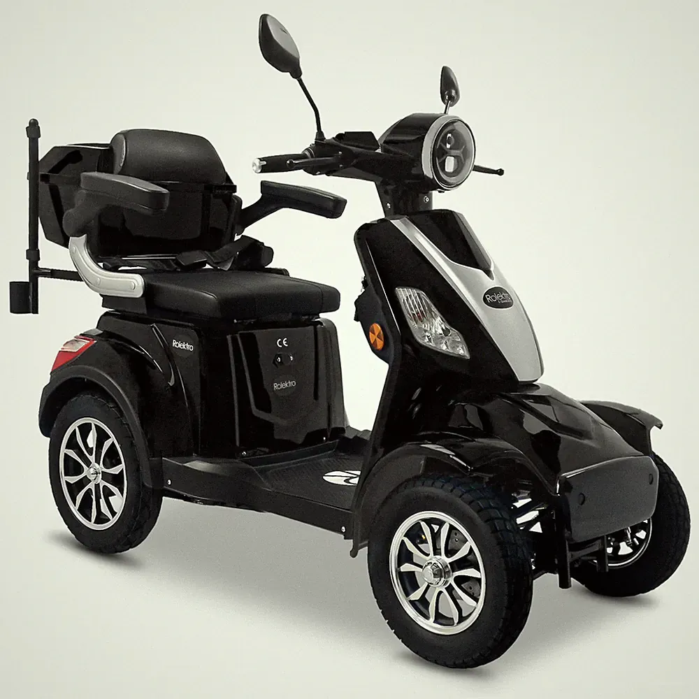 Rolektro E-Quad 25 V.3 Schwarz Elektroroller E-Roller E-Scooter Seniorenmobil