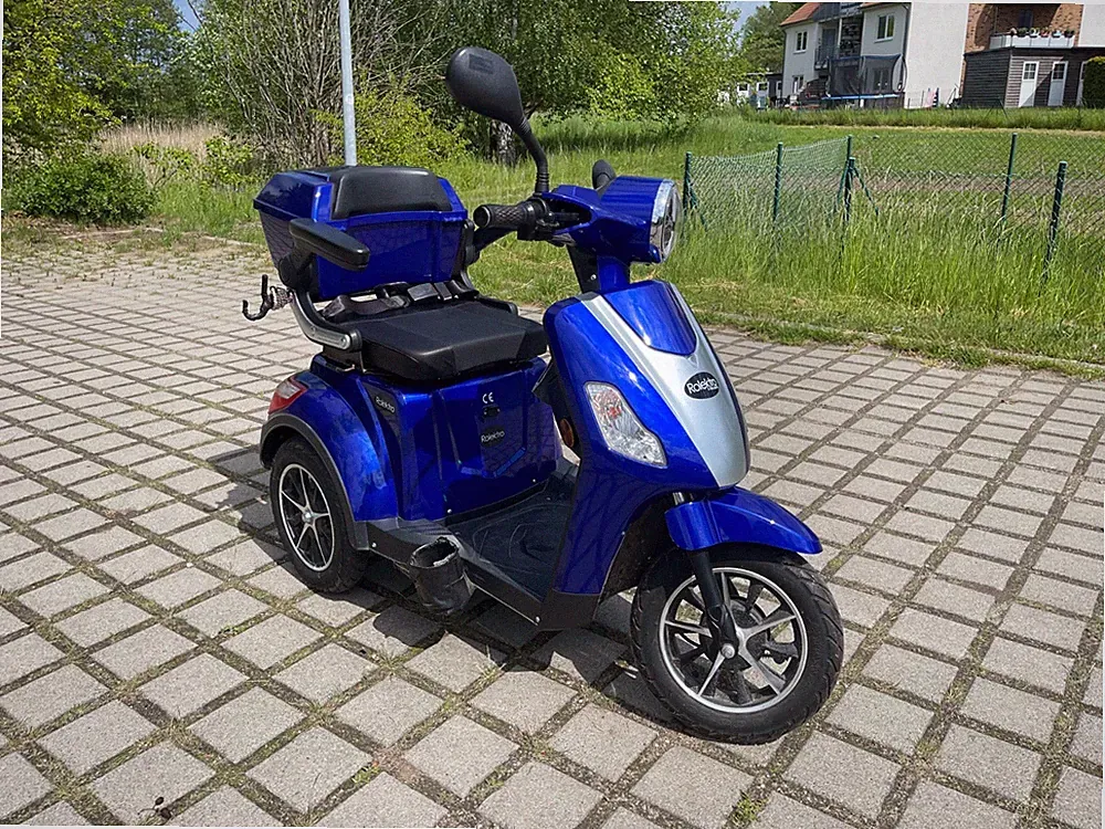 Rolektro E-Trike 25 V.2 Blau 1000W Elektroroller Seniorenmobil E-Roller