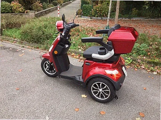 Rolektro Elektromobil E-Trike 15 Rot 1000W E-Roller Seniorenmobil E-Roller