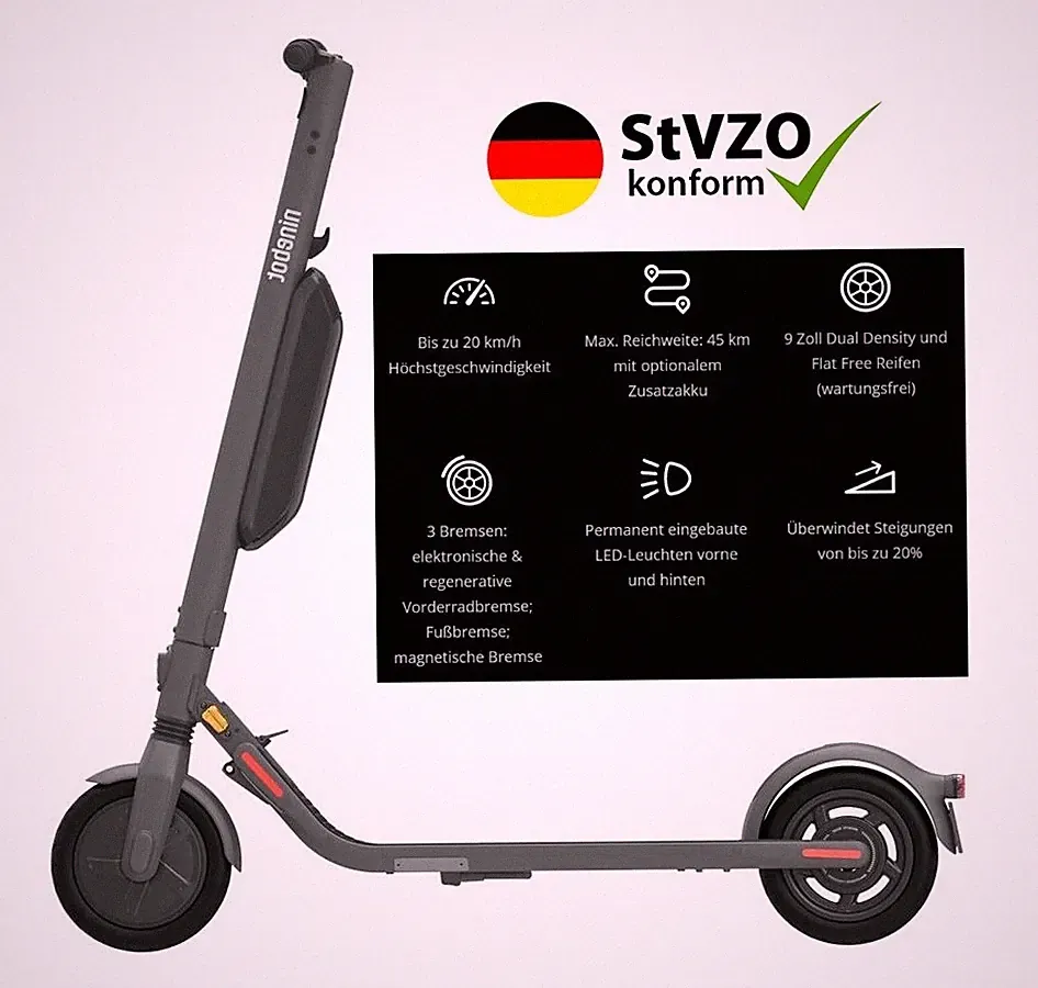 Segway Ninebot KickScooter E45D Elektroroller mit Straßenzulassung 20km/h 45km