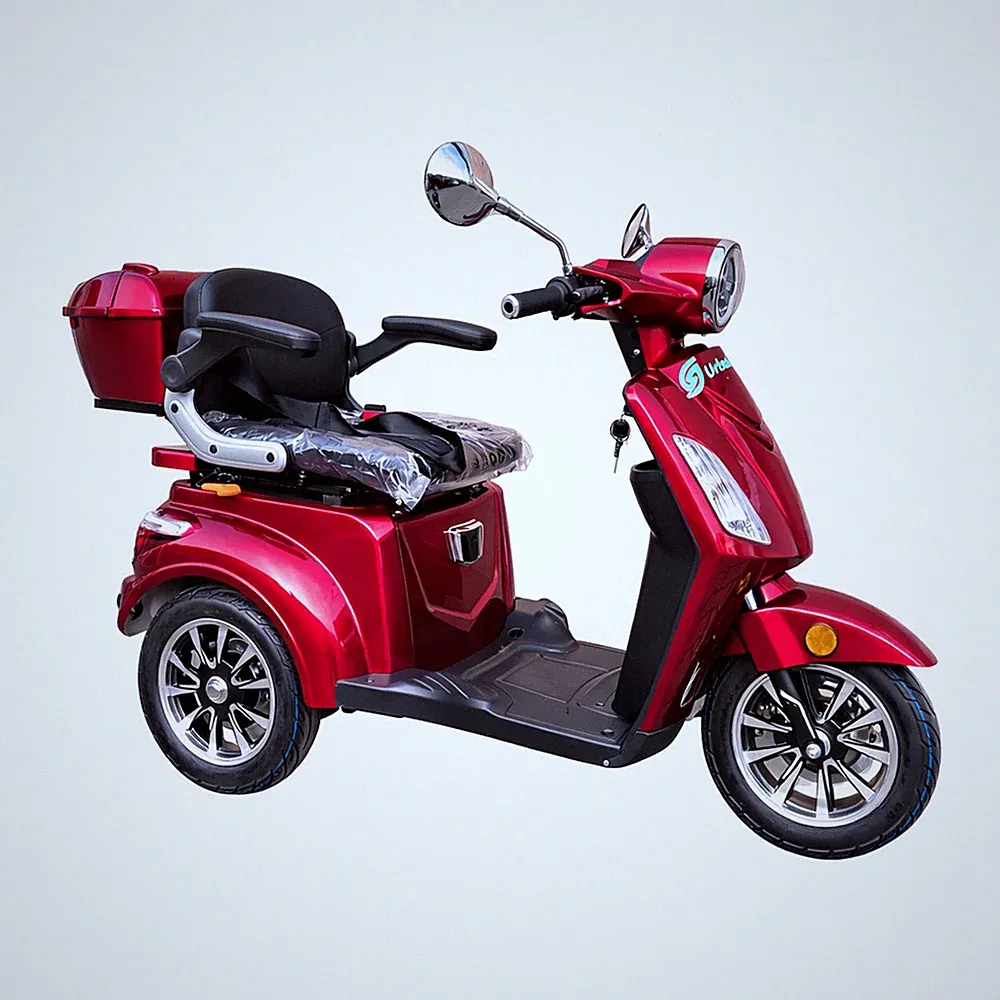Senioren-Mobil Elektro-Roller 3-Rad 6 km/h 1 kW 60V 20Ah Lithium-Akku COC Rot