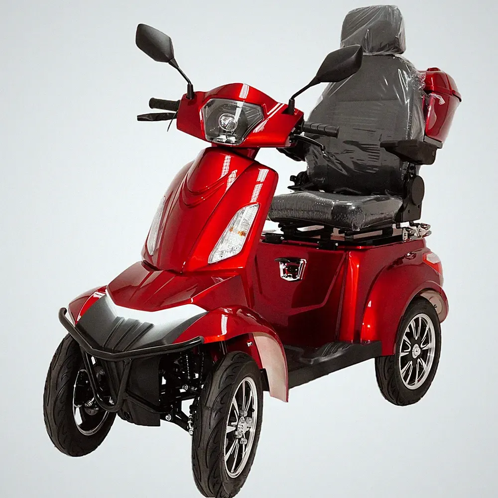 SENIOREN-MOBIL ELEKTRO-ROLLER 4-RAD 1KW 60V 40AH LITHIUM AKKU 25KM/H COC ROT