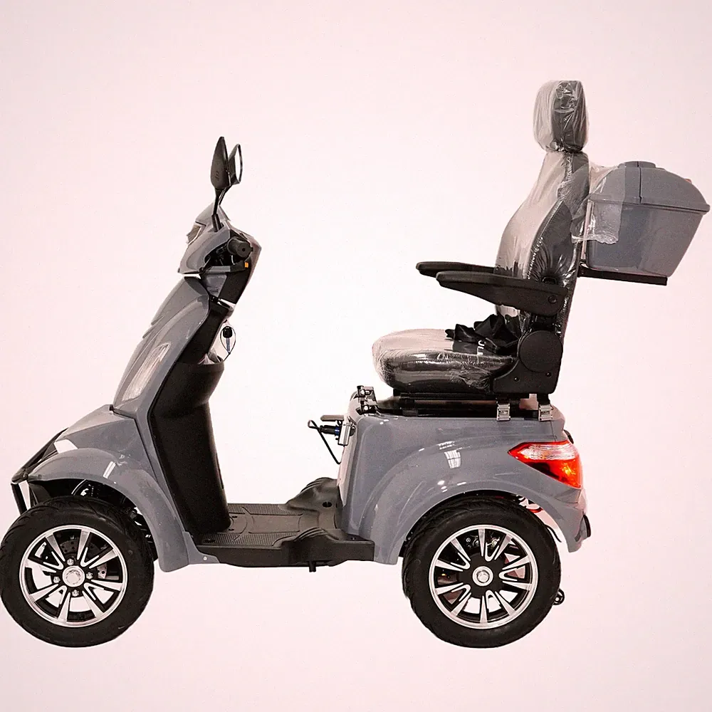 SENIOREN-MOBIL ELEKTRO-ROLLER 4-RAD 15KM/H 1KW 60V 40AH LITHIUM AKKU COC GRAU