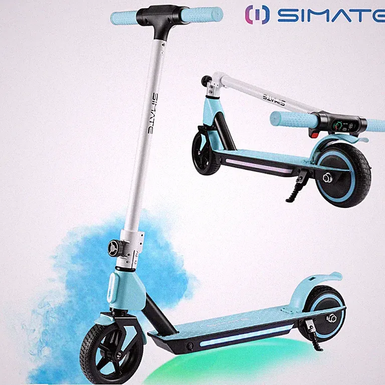 SIMATE Elektroroller Für Kinder 6-12 Jahren 130W 14KM/H Klappbar Elektroscooter