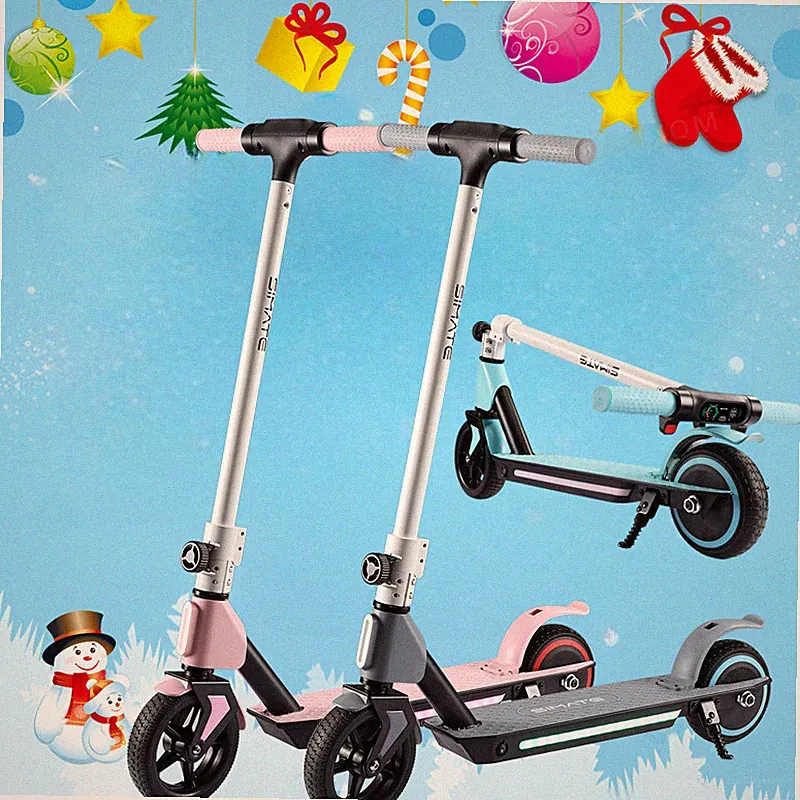 SIMATE Kinder Elektroscooter 130W Faltbar Elektro Roller E-Roller 6-12 Jahren EU