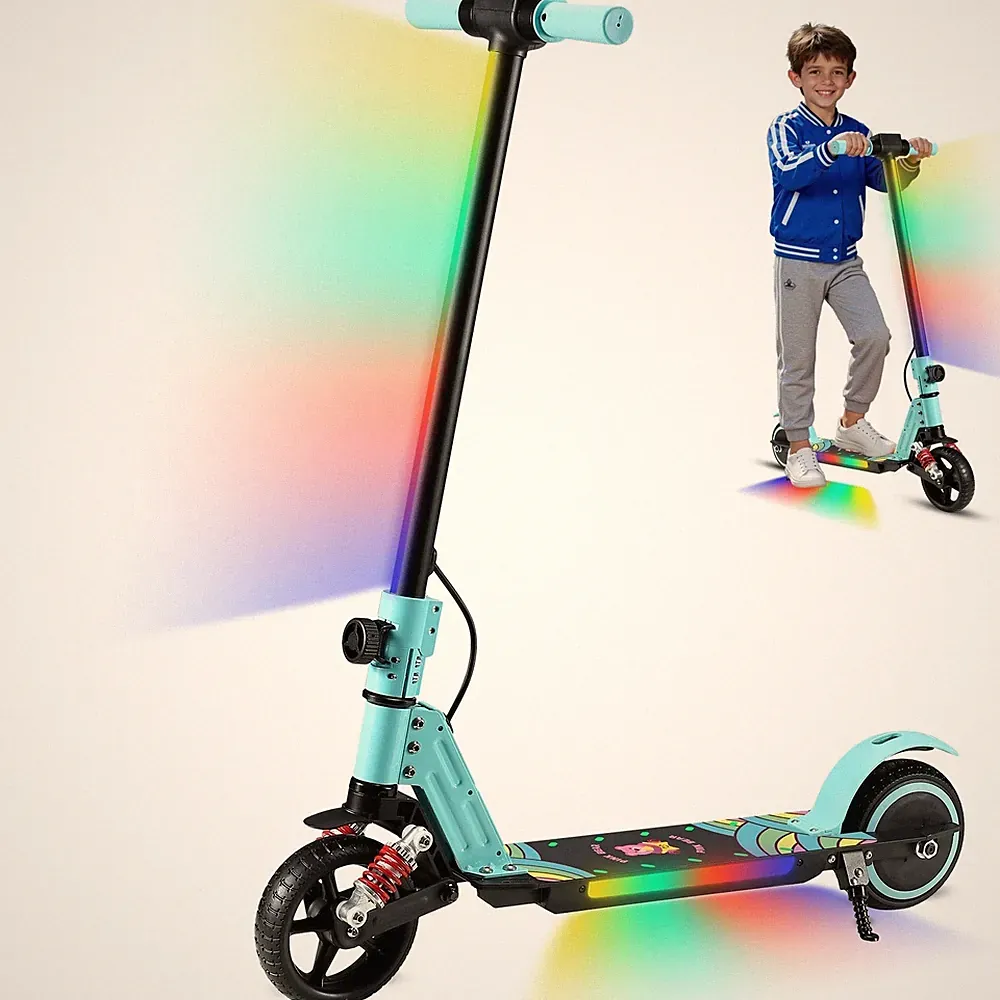 Simate Kinderroller E Scooter 6-12 Jahren Elektroscooter 8Km 14km/h Faltbar NEUE