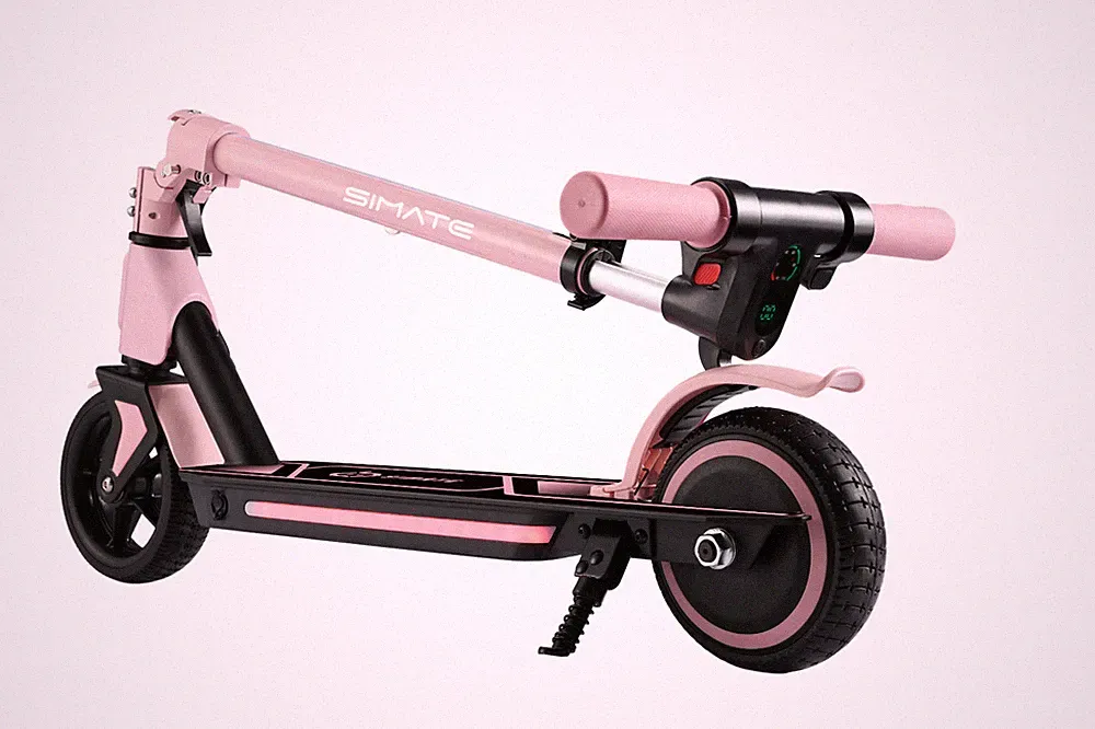 SIMATE S2Pro Elektroscooter Für Kinder 130W 6,5" Kinderroller Klappbar 14KM/H