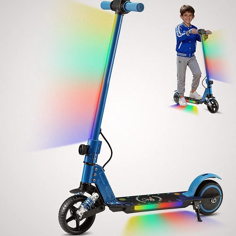 SIMATE S5 Elektroscooter Für Kinder 130W 14KMH E Kinderroller Klappbar E-Scooter