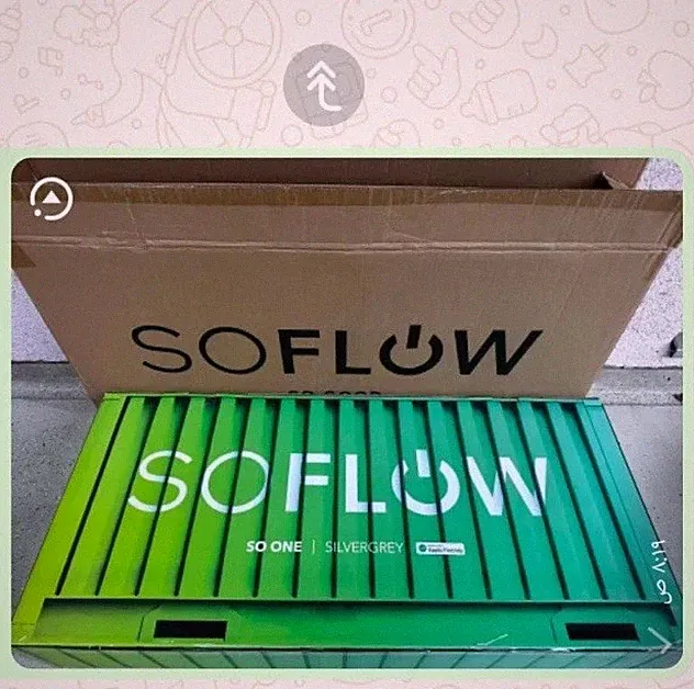 SOFLOW SO ONE E-Scooter Elektro-Scooter / E-Roller in Silbergrau