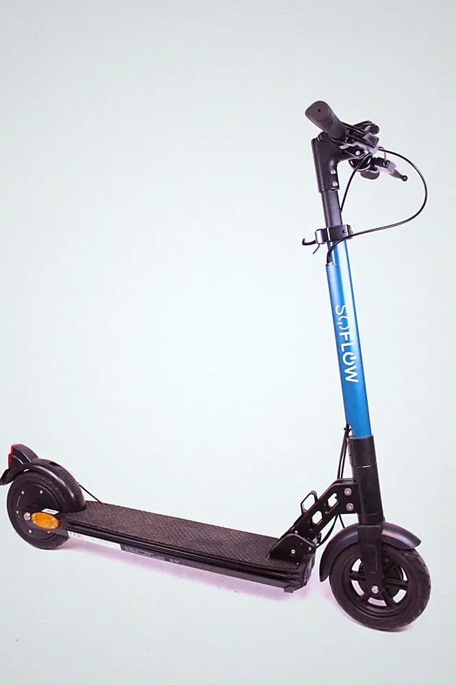 SoFlow SO2 E-Scooter Elektroroller Blau 20 km/h bis 40 km 500W 12,8Ah *Unbenutzt