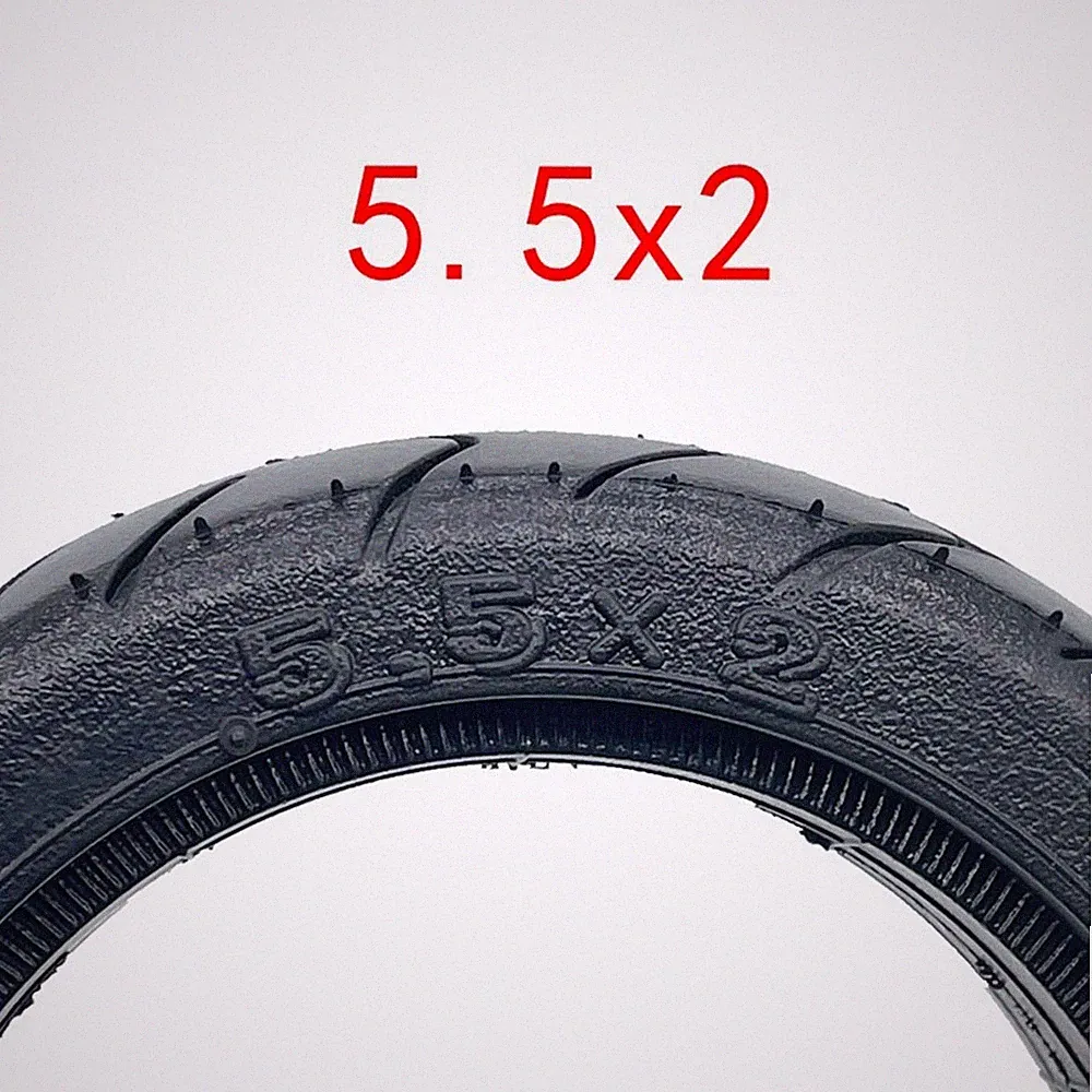 Solider Carbon Fiber 55x2 Reifen für I Scooter Pro Elektroroller in Schwarz