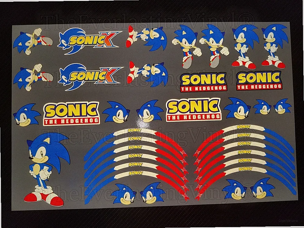 SONIC the hedgehog reflektierende Aufkleber für E Scooter Xiaomi ninebot kugoo segway