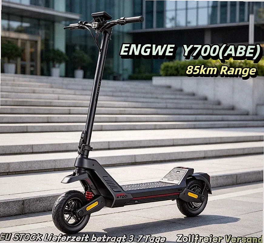 Straßenzulassung 1200W Klappbar E-Scooter Engwe Y700 Elektroroller 10 Zoll