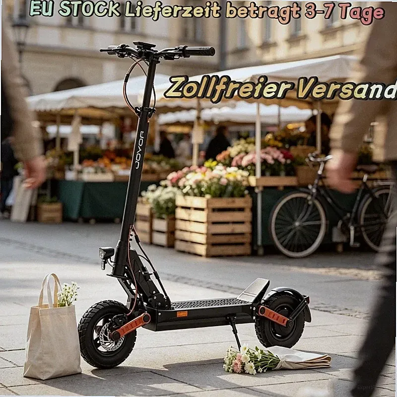 Straßenzulassung bis 45km Reichweite 10Zoll E-Scooer JOYOR S5 Elektroroller mit