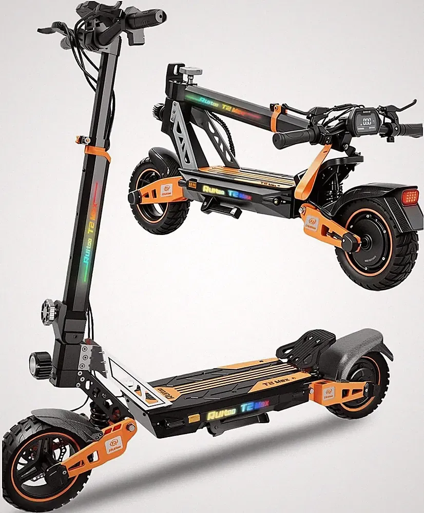 T2 Max E-Scooter 1200W Peak 20,8Ah Elektroroller off-road 10'' E-Roller 45 km/h