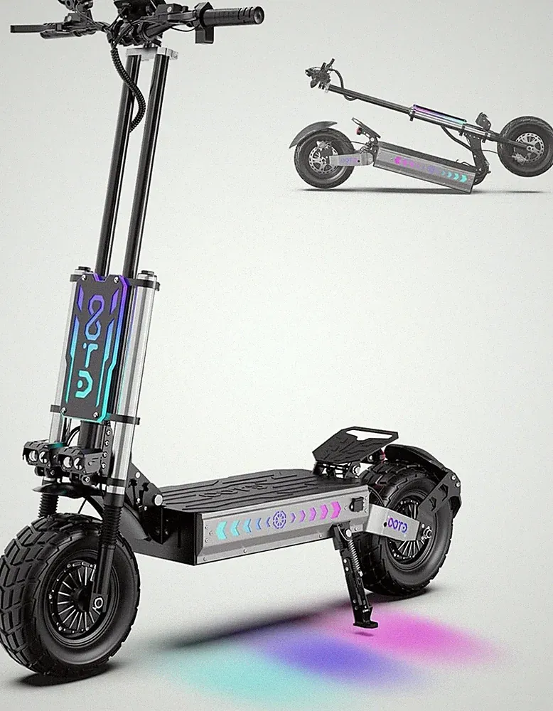 T90 Elektroroller 6000W 31,2Ah Faltbar Offroad 13'' E-Scooter 85km/h E-Roller DE