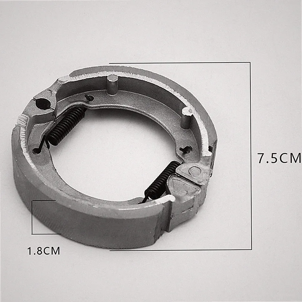 TB50 Bremsbacke f??r Elektro f??r Roller E-Bike Vorderradbremse 75mm T 18mm H