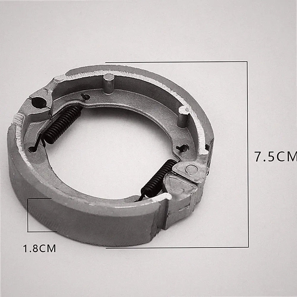 TB50 Bremsbacke f??r Elektro f??r Roller E-Bike Vorderradbremse 75mm T 18mm H