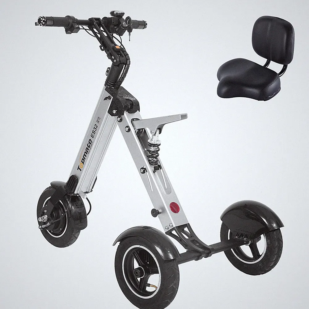 TopMate Klappbarer 3-Rad-Elektromobilitätsroller für Erwachsene, bis 24 kmh