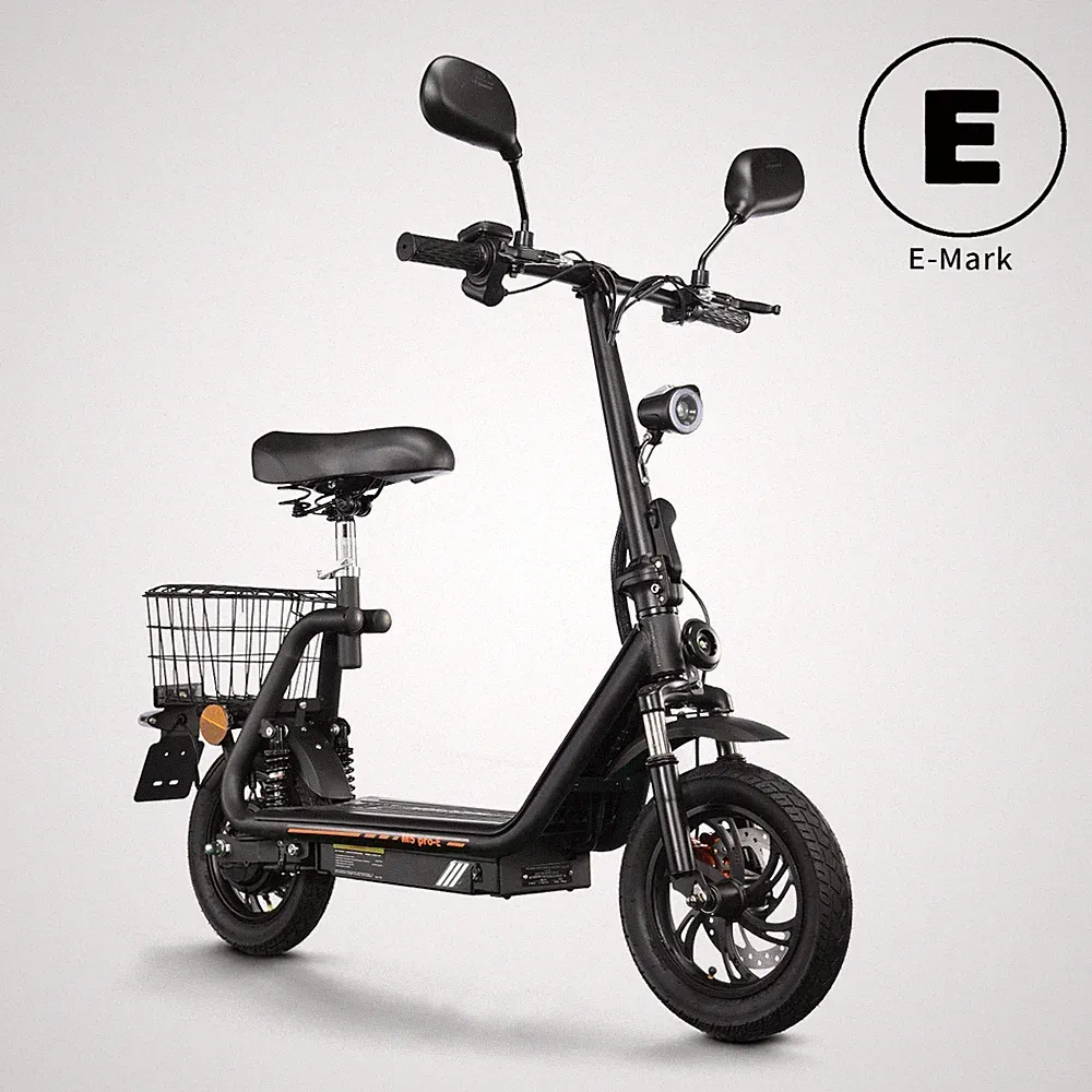 TWOFISH 12" Elektroroller 500 W 48V13AH Mit Straßenzulassung Scooter mit Sitz
