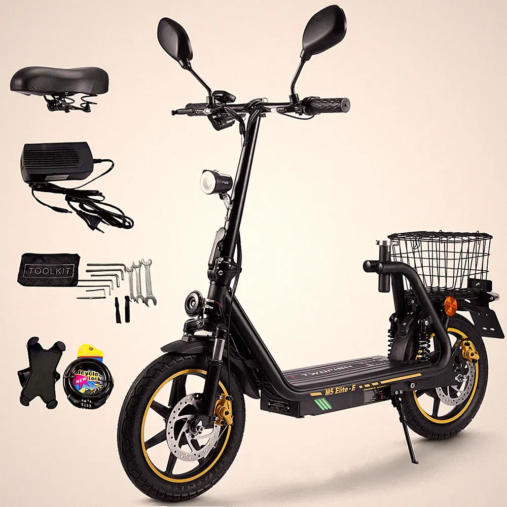 TWOFISH 14 Zoll Mit Straßenzulassung 48V Elektro-Roller Mit Sitz Elektroroller