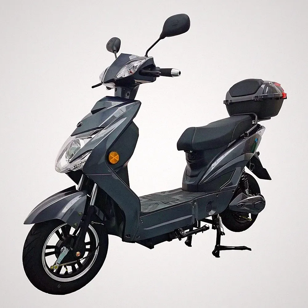 UH E-Roller Elektroroller mit Straßenzulassung 25km/h 60V 20Ah 1kW 75KM COC Grau