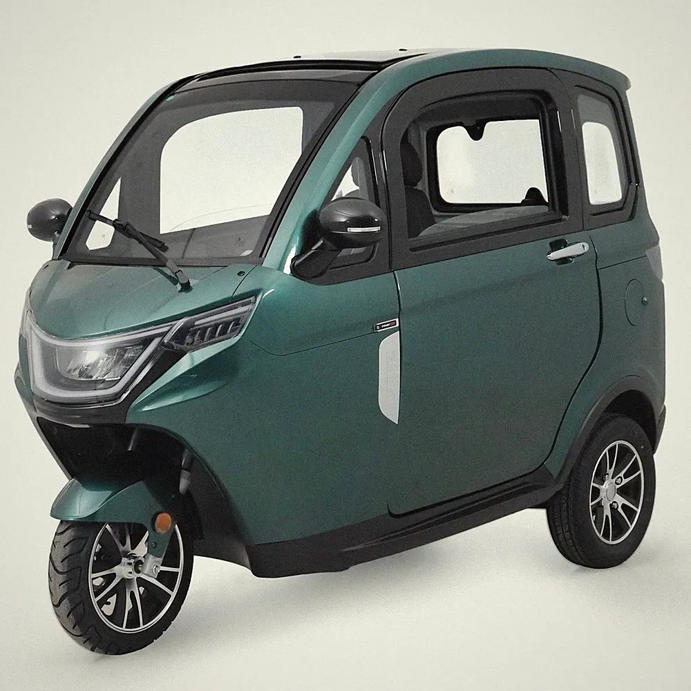 Urban Hopper Cabin Pro Elektro Kabinenroller MopedAuto MicroCar 45kmh 1,5kW Grün