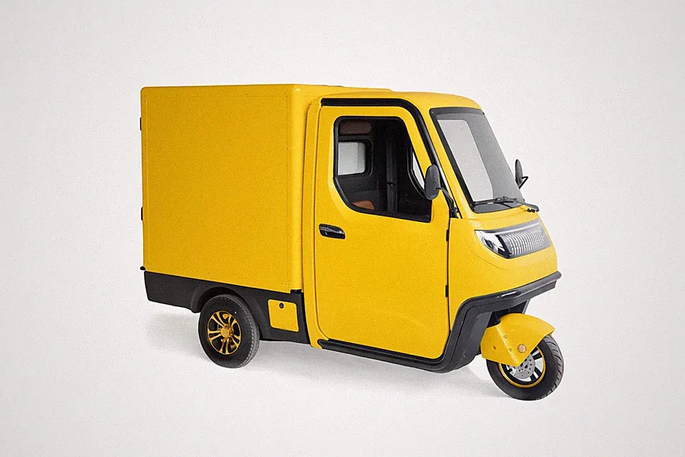 Urban Hopper Cargo Plus Elektro-Roller mit Kasten 3000W 45Kmh 60V 100Ah GELB