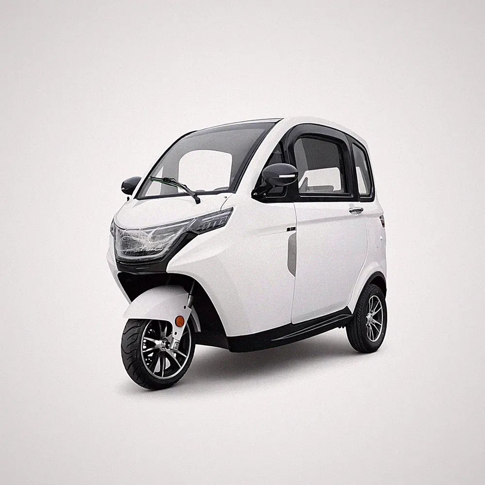 Urban Hopper Elektro-Kabinenroller mit Straßenzulassung 25kmh Cabin LI Weiß