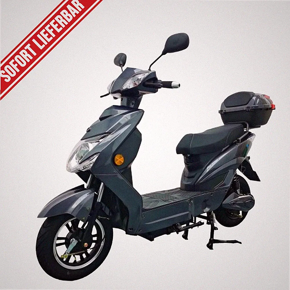 Urban Hopper Elektroroller 25kmh ENJOY 60V 20Ah 1kW Motor 75KM Reichweite Grau