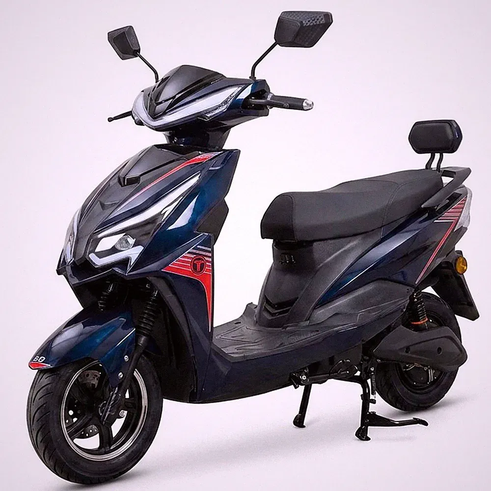 Urban Hopper Elektroroller 45km/h 60V 20Ah Lithium-Ionen Akku 2kW 65km Blau COC