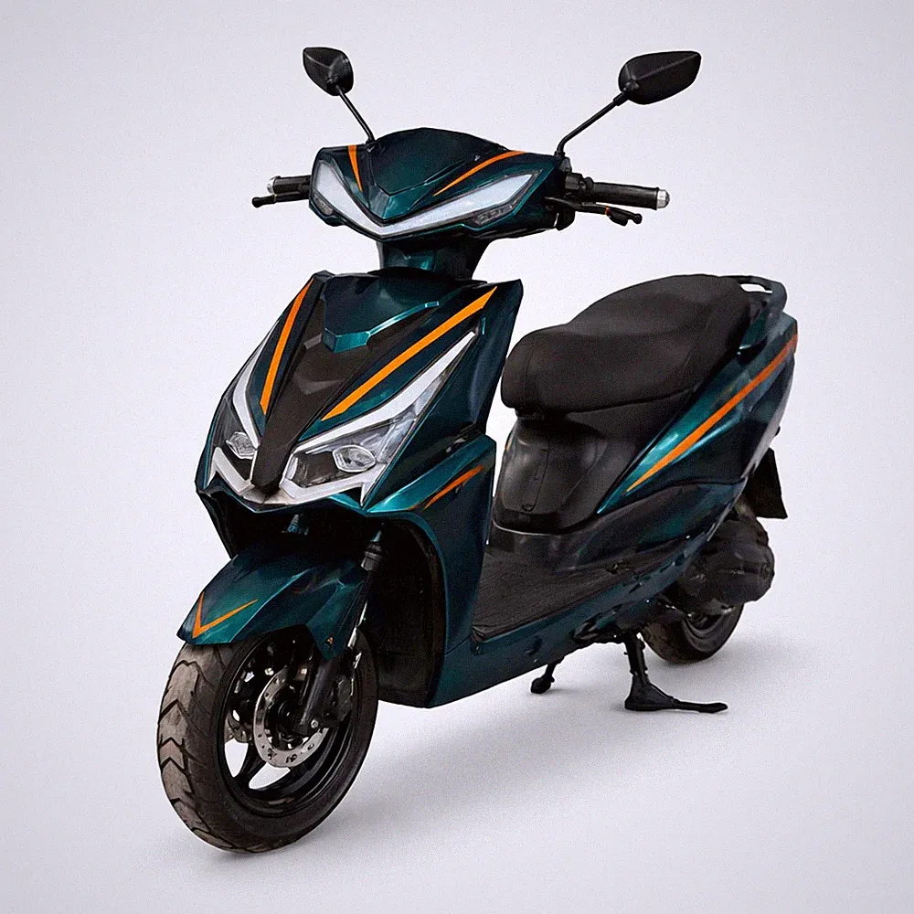 Urban Hopper Elektroroller 45kmh 60V 20Ah Lithium-Ionen Akku 2kW 65km DunkelGrün
