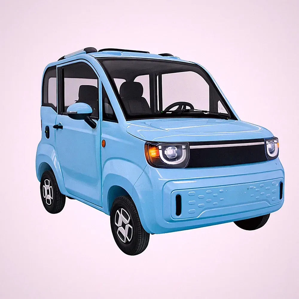 Urban Hopper Twin Base Elektro Kabinenroller 2 Personen 3kW 45kmh 4-Rad Hellblau