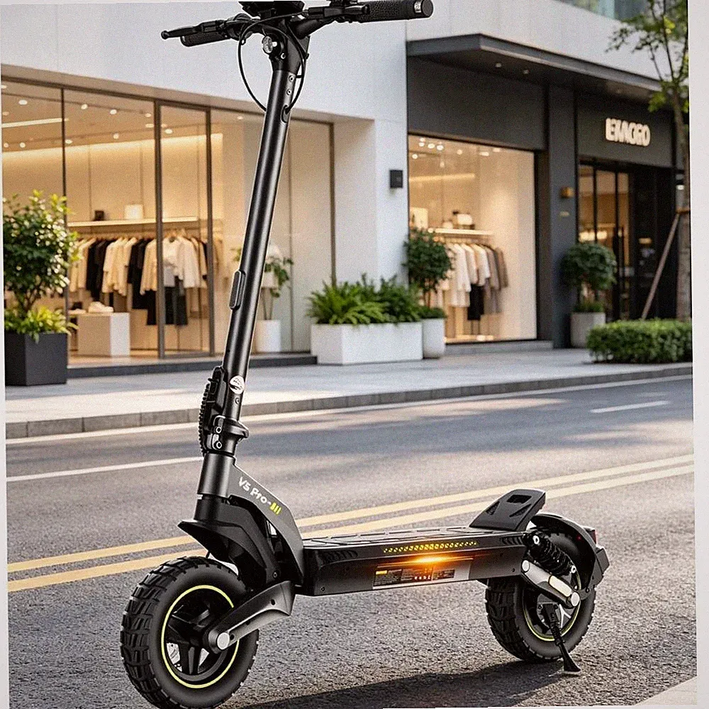 V5PRO Elektroroller 10'' mit Straßenzulassung 1000W E-Scooter Klappbar 20km/h DE