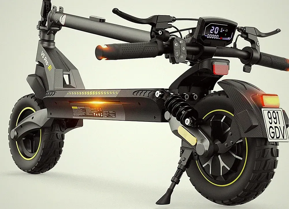 V5pro Offroad Elektroroller 500W 12,5AH City E-Scooter 70km mit Straßenzulassung