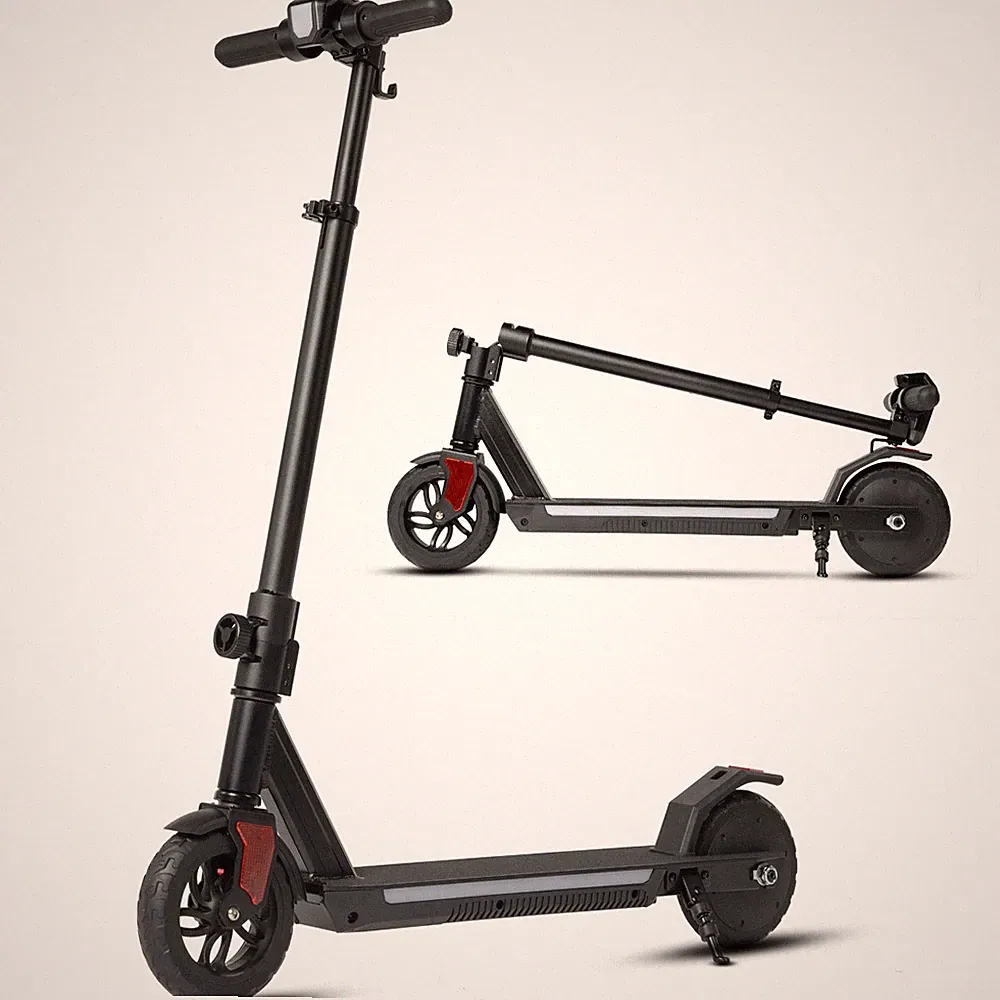 Vankel S31 Kinderroller Elektroroller klappbar E-Scooter ab 10 Jahren Schwarz DE