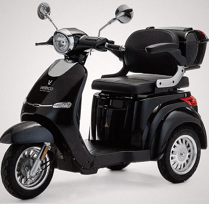 VELECO Cristal 3-rädriger Elektromobil 1000 W schwarz