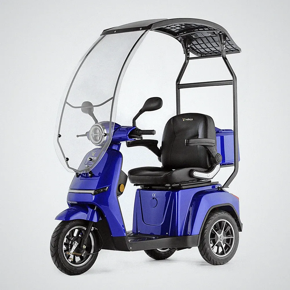 Veleco Turris mit Dach Seniorenmobil Mobilitätsroller Elektroroller 800W 3-Rad