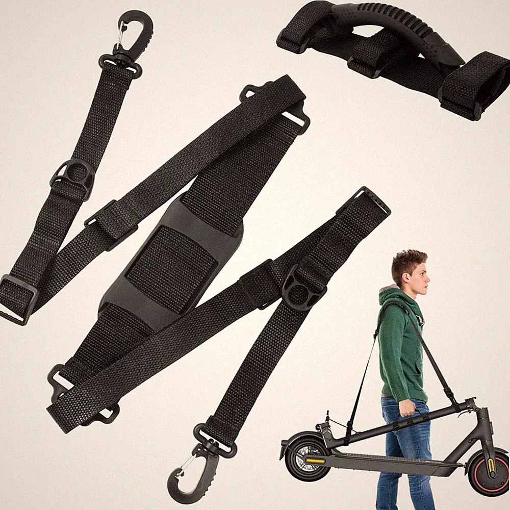 Verstellbarer Schultergurt für Elektroroller, Fahrrad, Kinderwagen, Tragegurt
