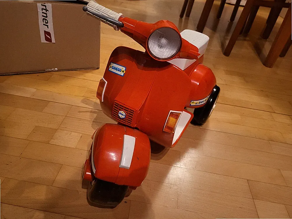 Vintage extrem Selten VESPA PX 200 Elektro SCOOTER Bimbino 70s 80s Kinderroller