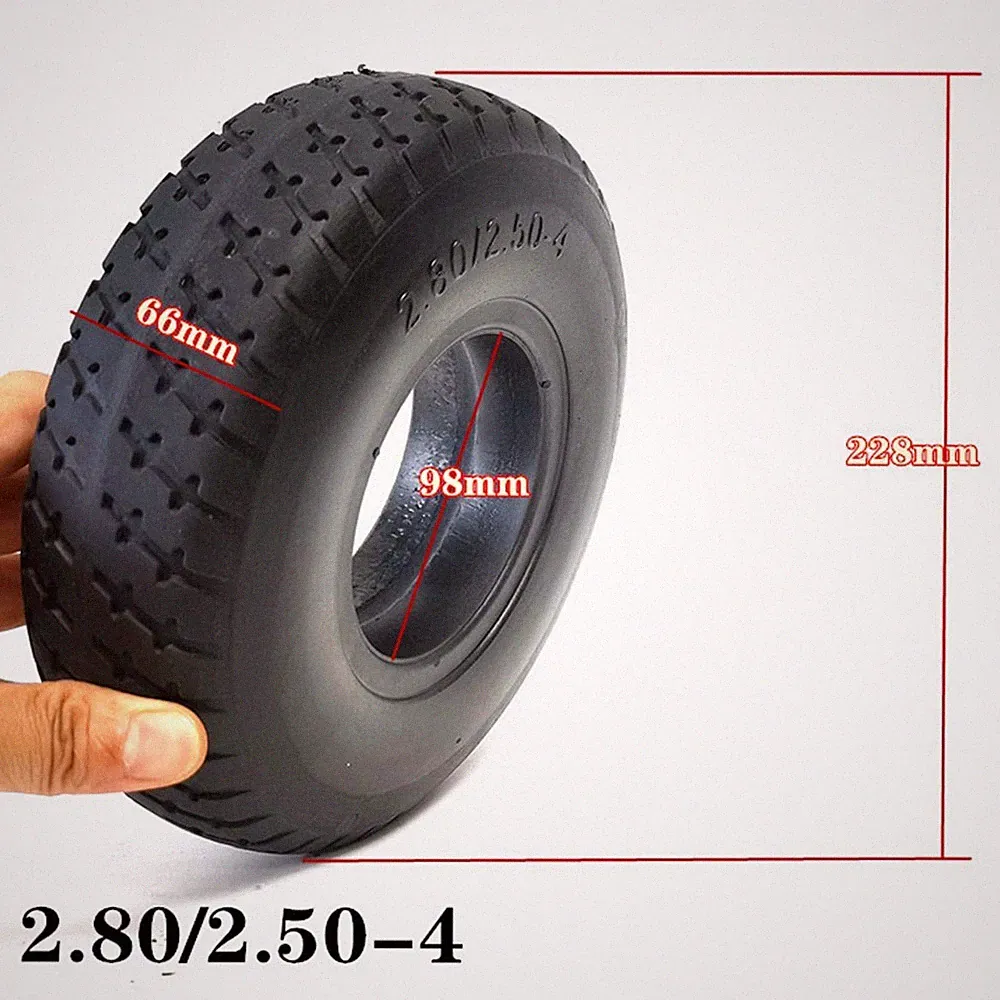 Vollgummireifen Reifen Outdoor 2.80/2.50-4 9 Zoll Elektroroller Rollstuhl