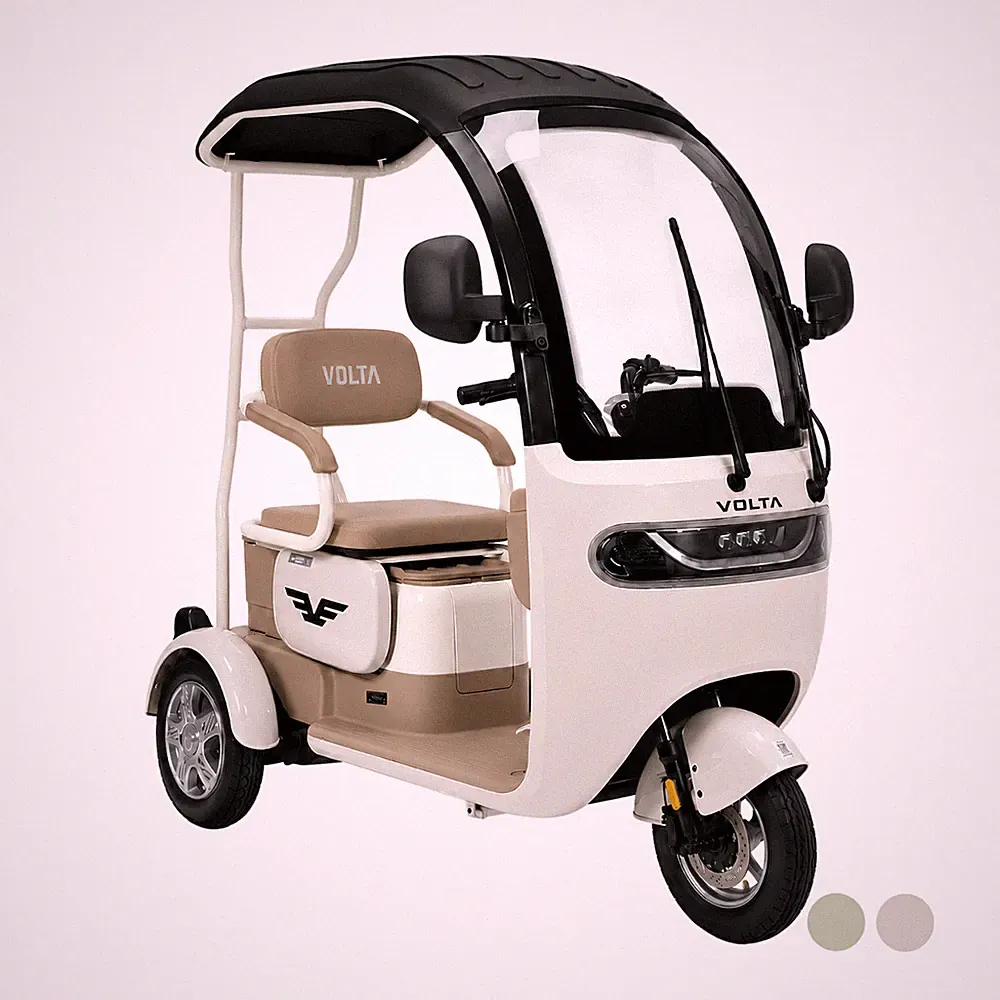 Volta VM2 Elektro Kabinenroller 25 km/h LFP Akku 1000W Dreirad 1-Sitzer COC