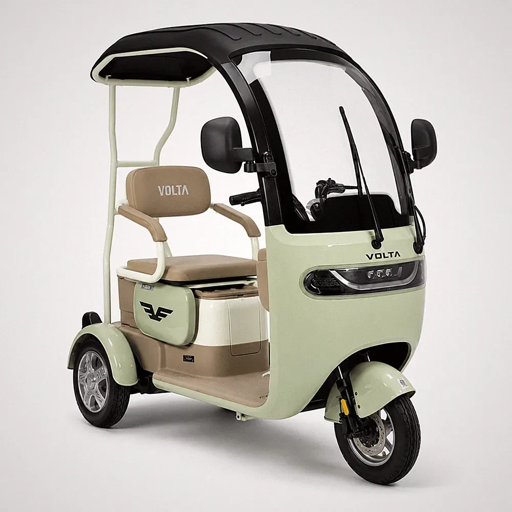 Volta VM2 Elektro Kabinenroller 25 km/h LFP Akku 1000W Dreirad 1-Sitzer COC