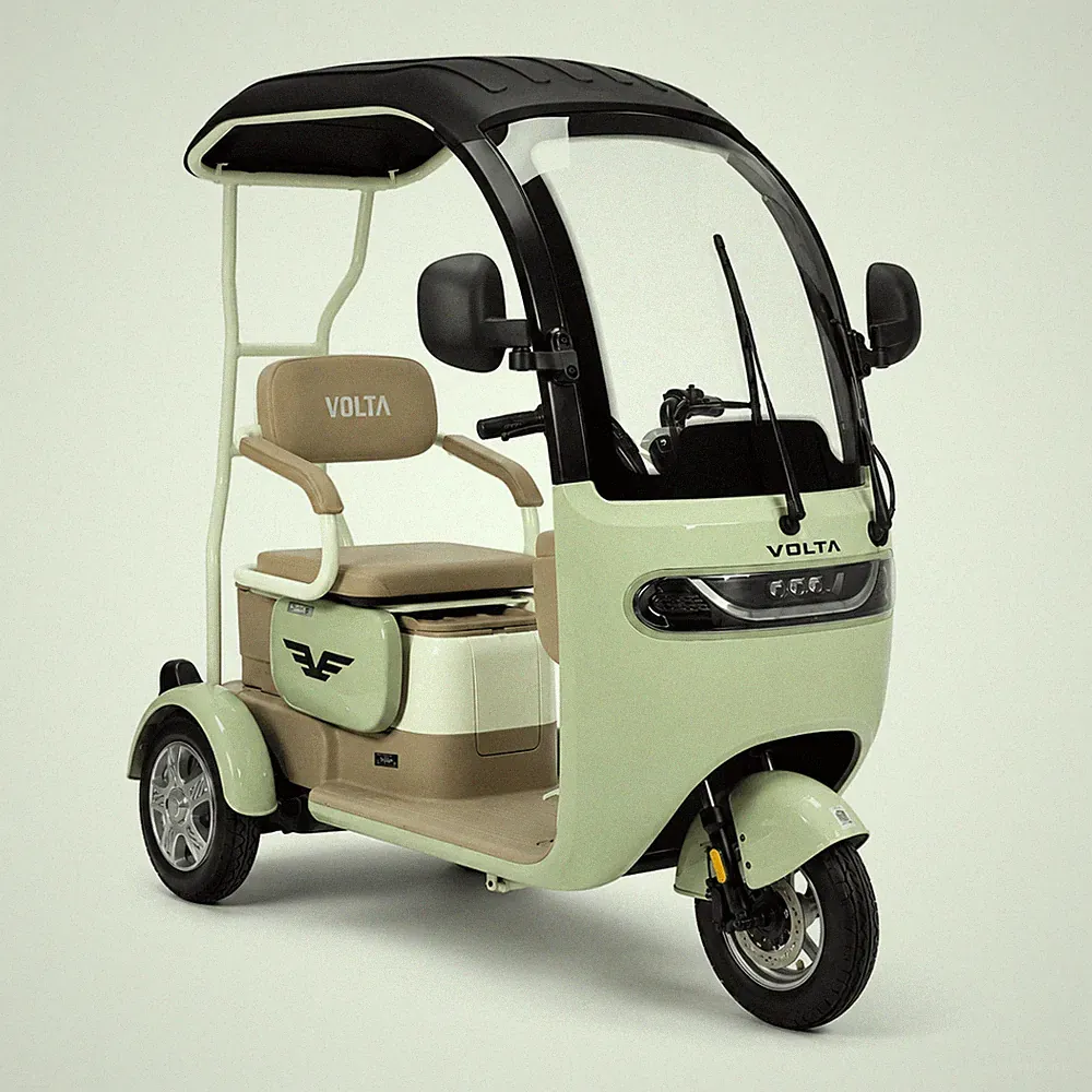Volta VM2 Kabinenroller Elektro 25 km/h 1000W LFP Akku Grün mit COC