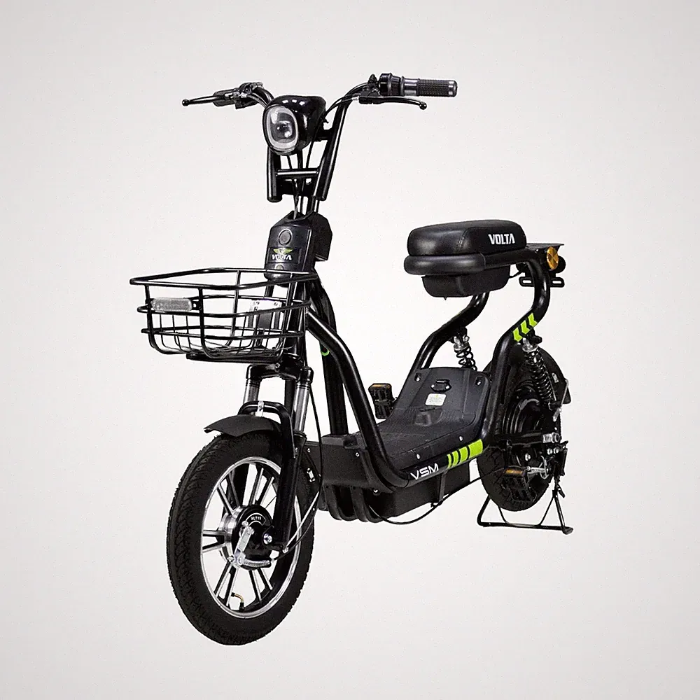 Volta VSM E-Roller Moped Mofa mit Straßenzulassung 25Km/H 48V 220W 40KM Schwarz