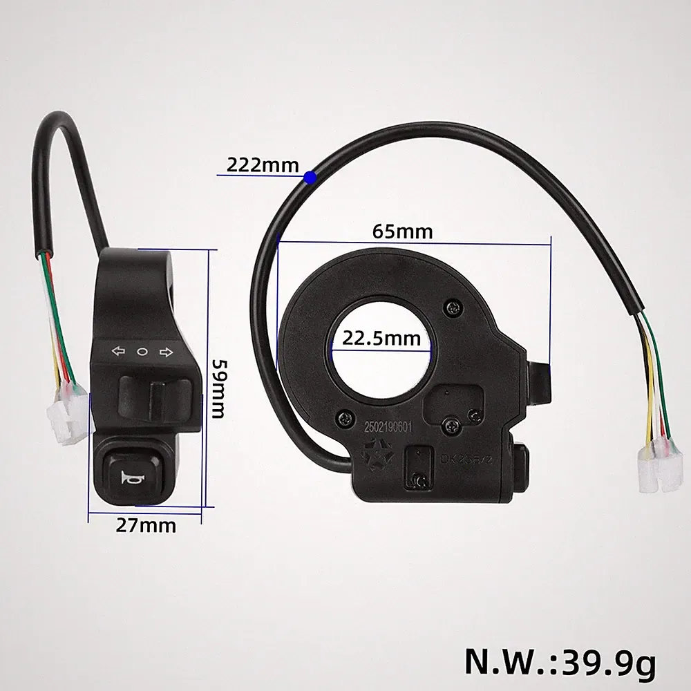 Wasserdichter Schalter für Kukirin G3G4 Elektroroller Beleuchtung mit für Hupe